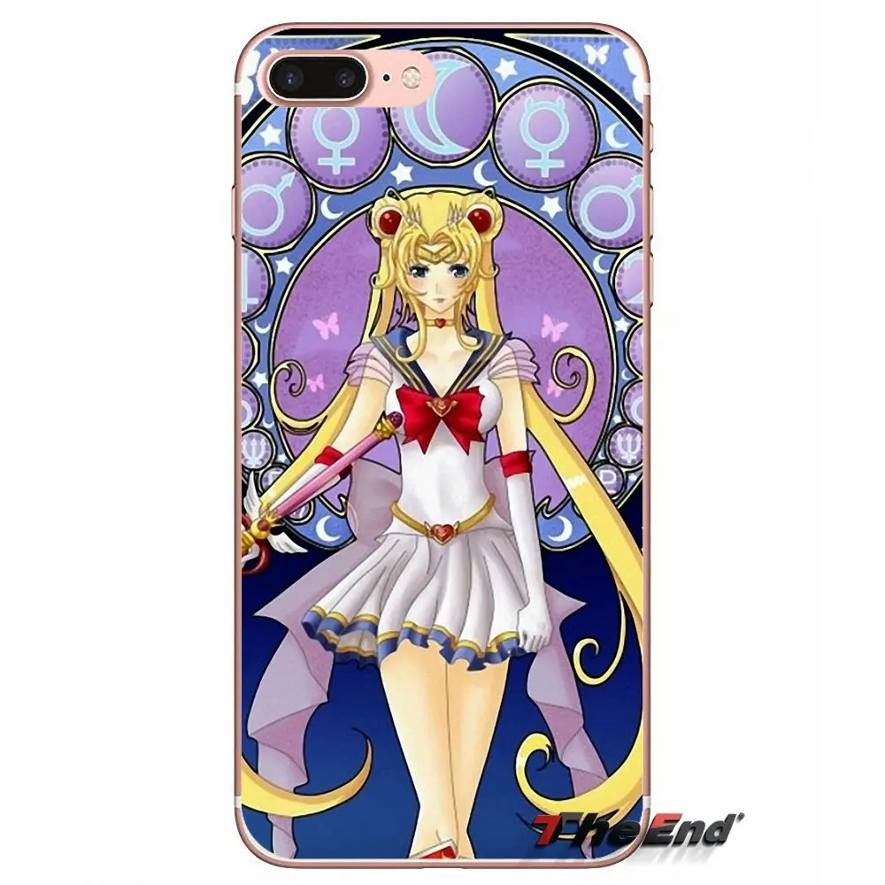 Sailor Moon Girl для Samsung Galaxy S2 S3 S4 S5 MINI S6 S7 edge S8 S9 Plus Note 2 3 4 5 8 Coque Fundas Чехлы мобильных