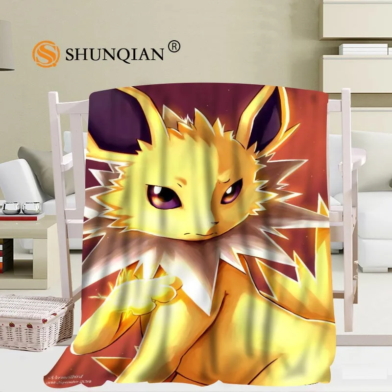 Blanket Пользовательские Eevee(Покемон) одеяла из фланелевой ткани 56x80 дюймов 50X60 дюймов 40X50 дюймов диван кровать плед ребенок взрослый теплое одеяло - Цвет: Blanket