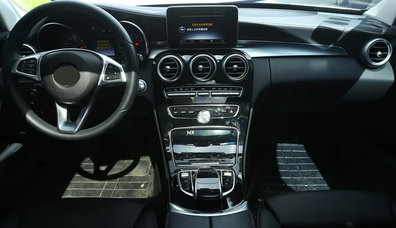 Красочные Стиль ABS Пластик Шестерни Сдвиг крышки отделкой для Mercedes Benz C GLC класса W205 C180L C200L C300 GLC260 15-17