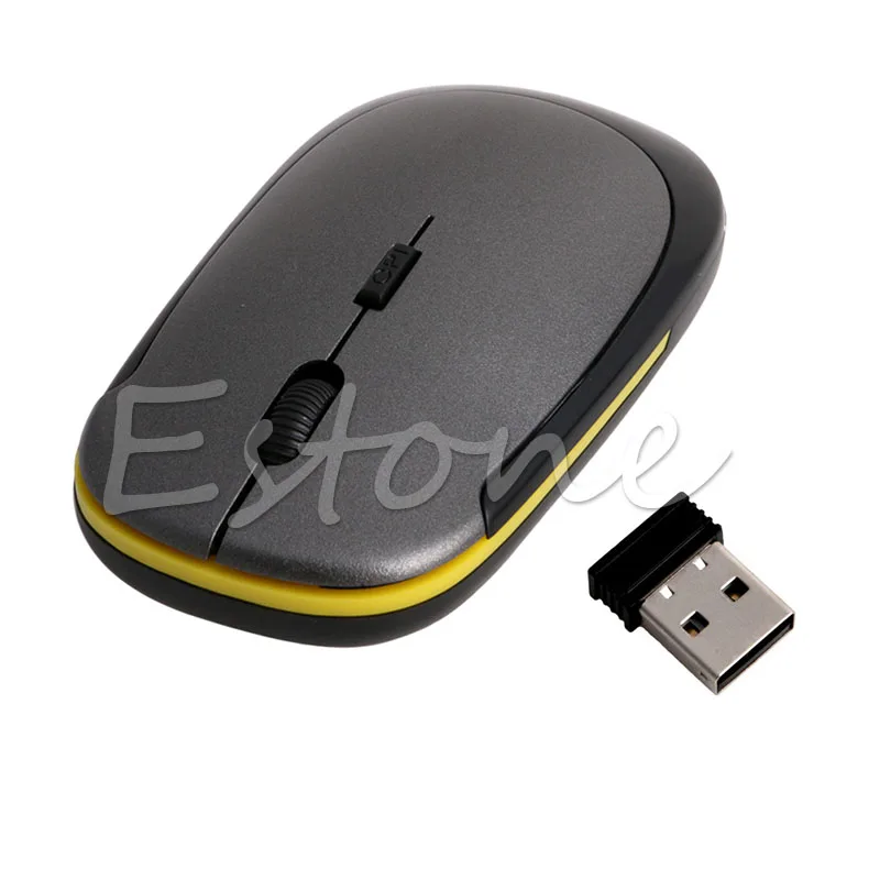 Ультра тонкий мини USB 2 4G 4 GHZ беспроводная оптическая мышь Мыши 1600 dpi|Мыши| |