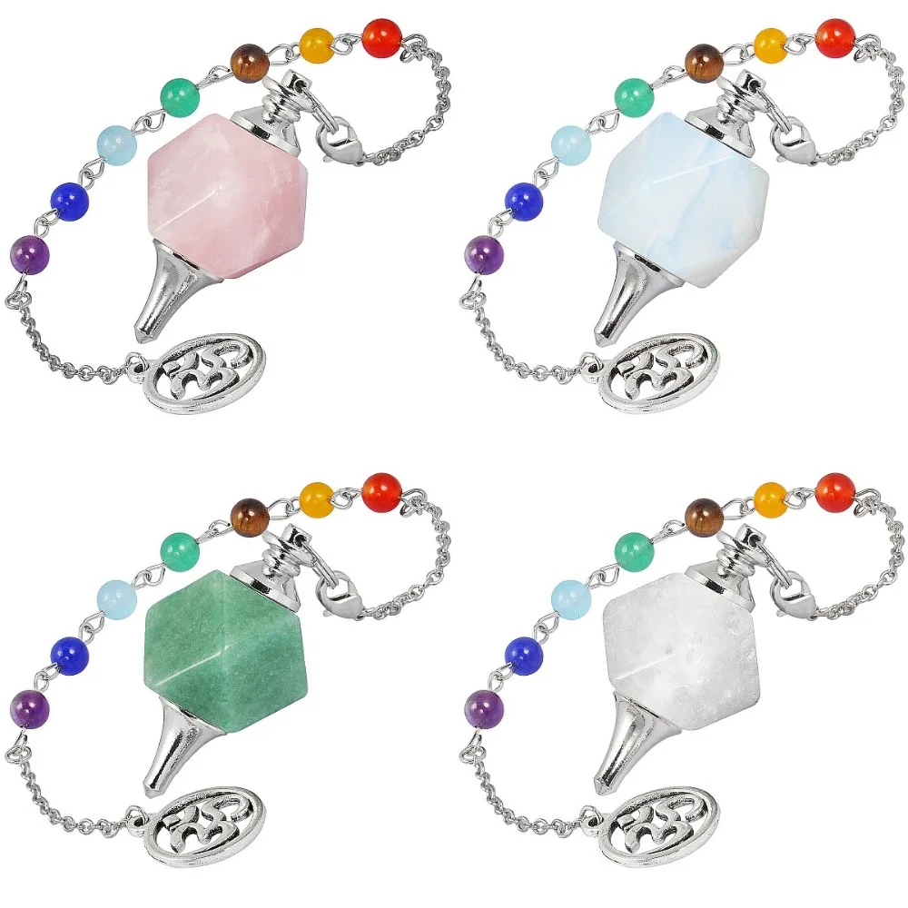 SUNYIK граненые фотообои с 7 чакрами цепочка Кристалл точечный Исцеление Рейки Dowsing