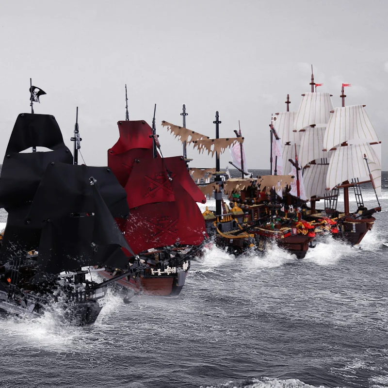 НОВЫЕ Пираты игрушки с черным жемчугом совместимые пиратами Карибского моря