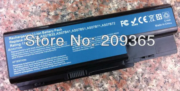 Аккумулятор для ACER Aspire 7540G 7720G 7720Z 7730G 7530G 7738G 7736ZG 8730ZG 8930G Бесплатная доставка|battery for