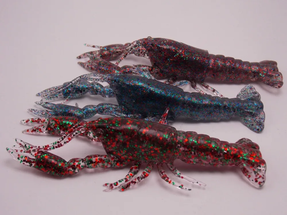 CATCHSIF 6 шт. ультра туры жизни Craw приманки 3D раки Твердые Мягкие рыболовные приманки 4,7 дюймов 0,65 унций