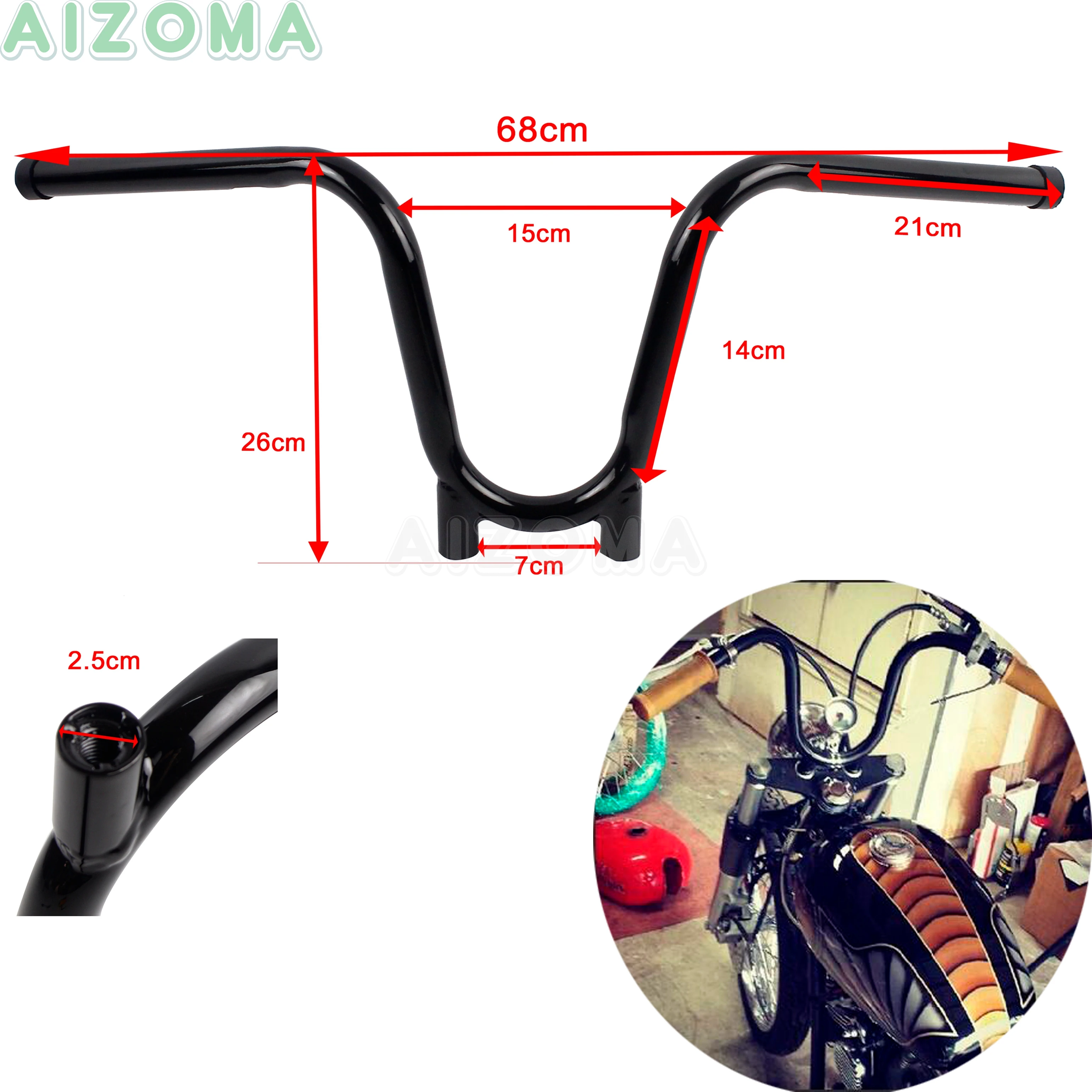 Мотоциклы черные 1 дюйм и 25 мм APE Bootlegger Bars Rise 9 5 &quotруль для Harley Sportster Dyna Chopper Bobber 1982