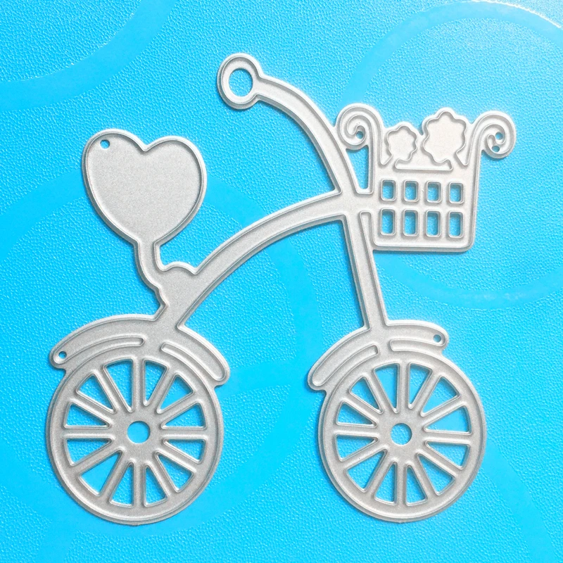 YINISE Love Bike металлические режущие штампы для трафареты скрапбукинга карточки