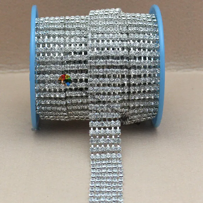 Цепочка Стразы с чешским хрусталем аппликация отделка Золотой и Серебряный