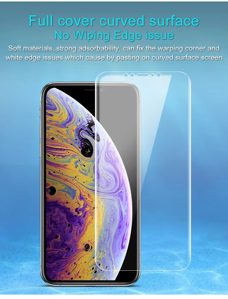 Imak Гидрогелевая пленка 3 III для iPhone XS Max XR задняя Передняя Задняя Защитная Прозрачная Олеофобная пленка