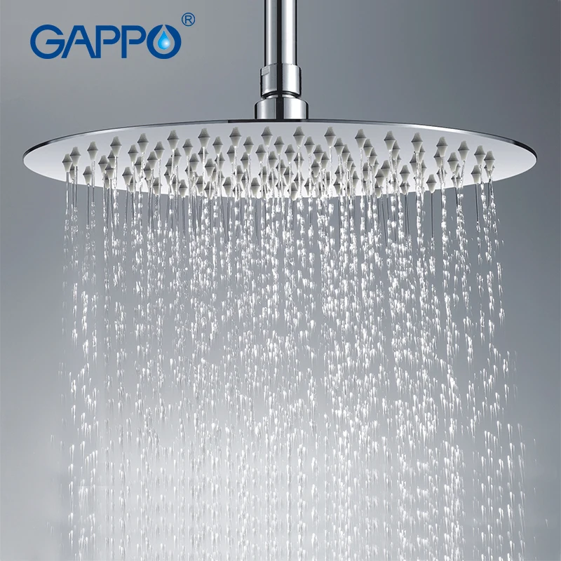 Gappo 300*300 мм большой круглый тонкий смеситель для душа из нержавеющей стали 304
