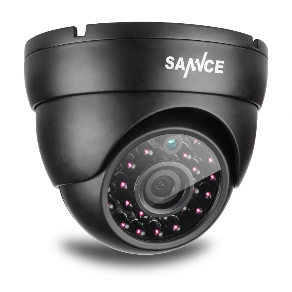 SANNCE AHD 720 P 4 шт 1200TVL купольная CCTV камера люкс 1.0MP Водонепроницаемая ИК-камера ночного видения для системы наблюдения комплект BC