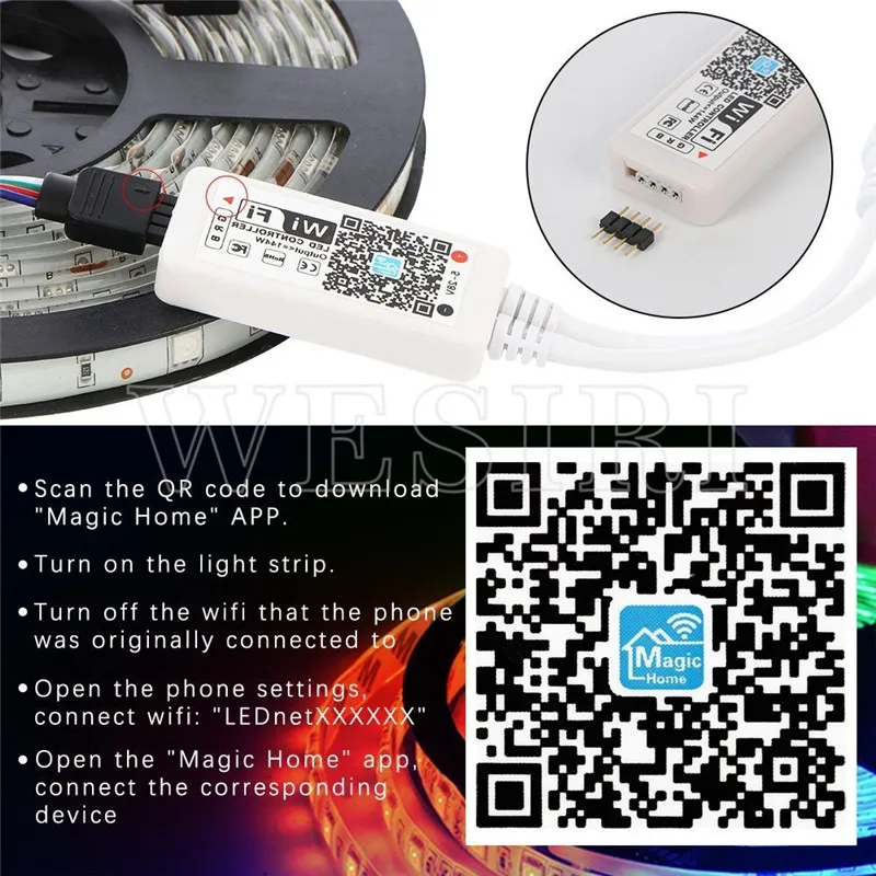 Светодиодная ленсветильник 5050 SMD 60led s/m RGB/RGBW 12 В постоянного тока 5 м 10