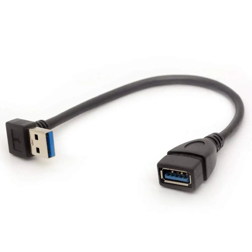 

Кабель-удлинитель USB 3,0, с углом 90 градусов, штекер-гнездо