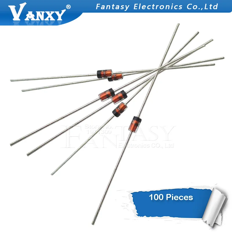100 шт. стабилитрон 1 Вт 12 В 1N4742A 1N4742 DO 41|zener diode|12v diode100pcs diode |
