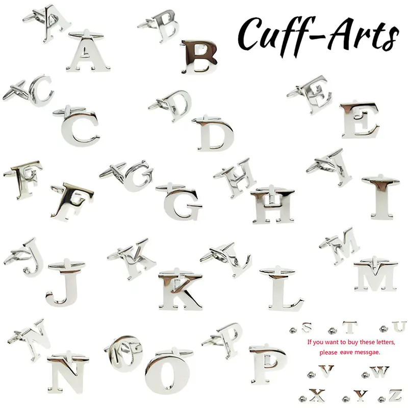 

Cufflinks Alphabet Cufflinks Letter A-Z Cufflink for Male French Shirt Wedding Cuff Links High Quality By Cuffarts PT0023