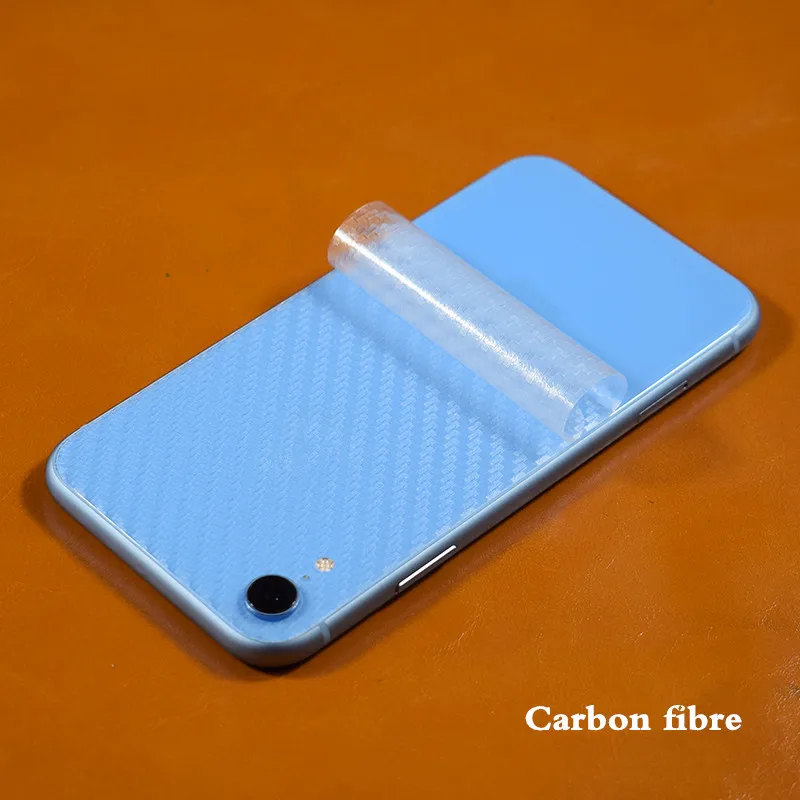 Новинка для iphone XR 3D задняя наклейка прочная прозрачная HD сетка из углеродного