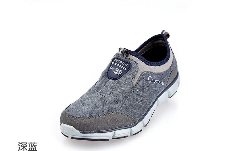 grey blue Крокодил Для мужчин Run Кроссовки Лоферы Спортивное Спортивная обувь Для мужчин ходьбы обувь Мужчины Бег амортиз - Цвет: grey blue