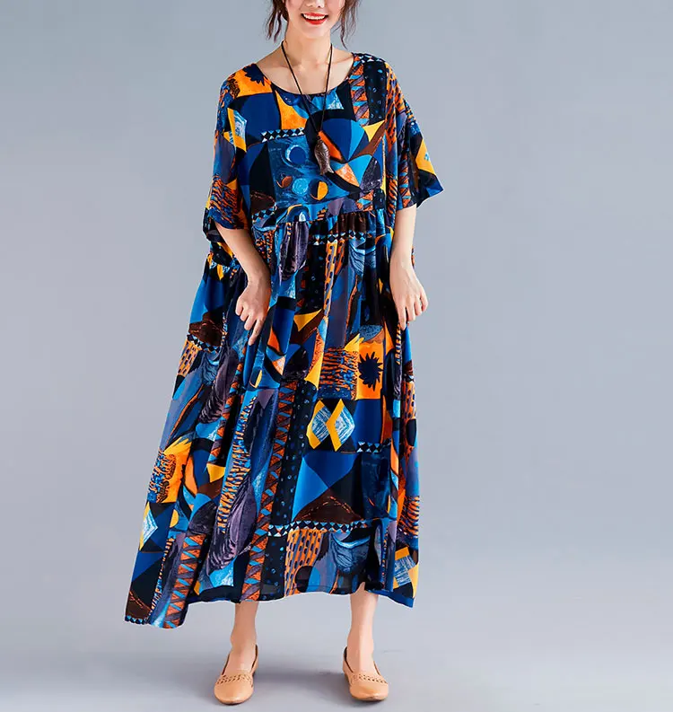 

Женское платье с коротким рукавом, размеры XL,XXL,3XL,4XL,5XL, RE2221