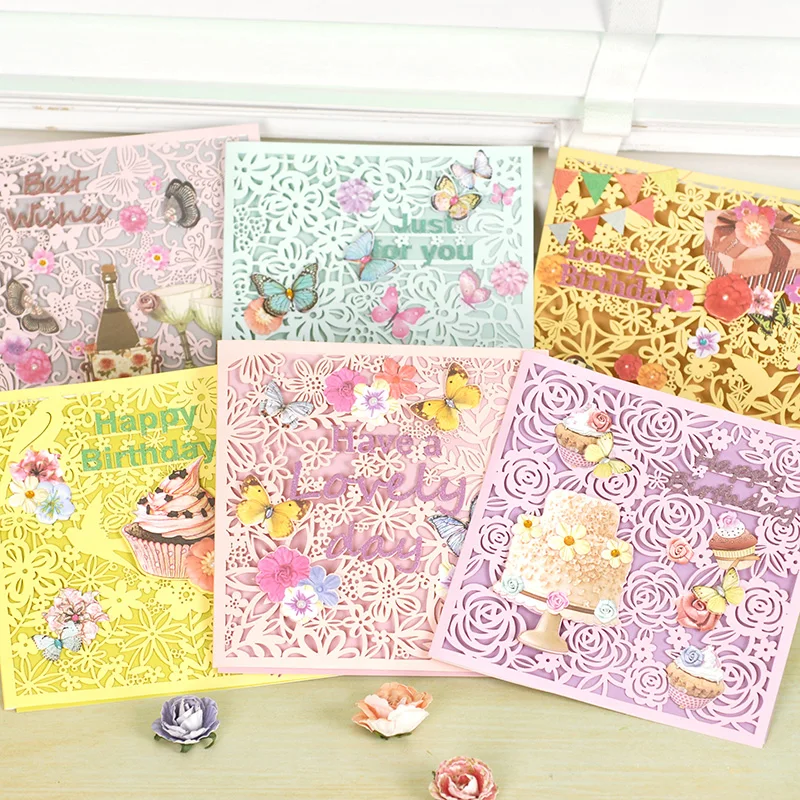 Роскошные многофункциональные квадратные лазерные подарочные поздравительные