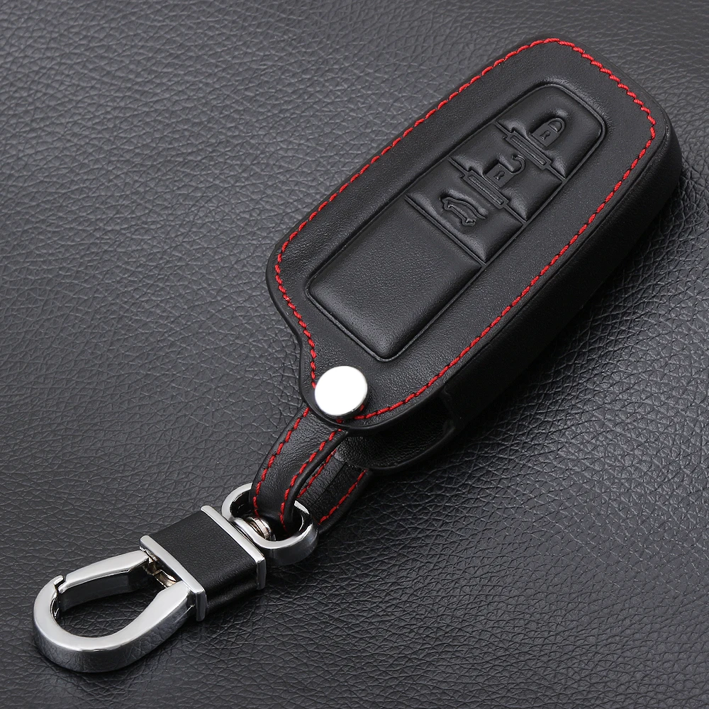 Чехол для автомобильного ключа кожаный смарт-пульт дистанционного управления