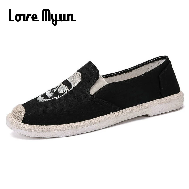 Летние мужские пеньковые стельки обувь в рыбацком стиле граффити полосатые