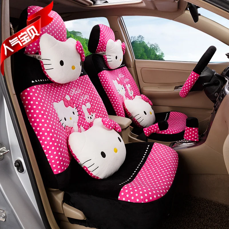 Женский модный милый мультяшный комплект hello kitty с леопардовым принтом в горошек