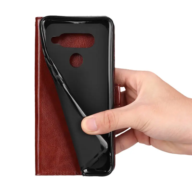 Роскошный кожаный флип чехол для LG G3 G4 sstylus G5 G6 G7 thinq V20 V30 V40 Stylo 4 3 2 Plus X Мощность