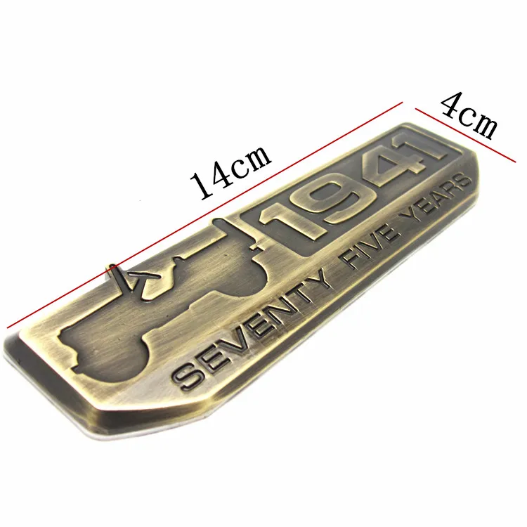 

1 set 1941 75 Years and Trail Rated 4x4 Emblem Badge Rear Decal Sticker for Jeep Willys JK Cherokee TJ Wrangler