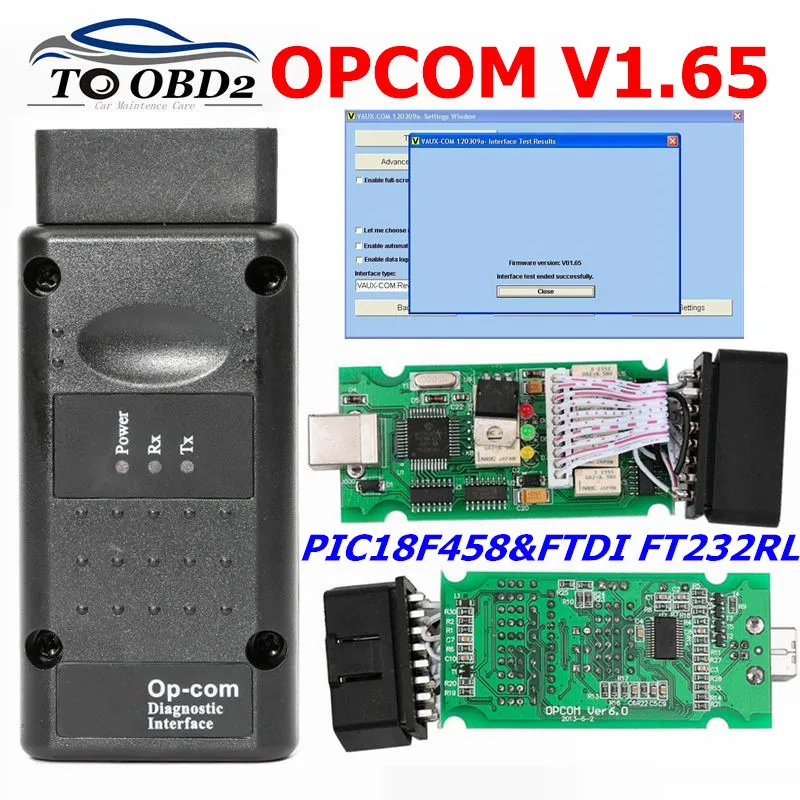 OPCOM V1.65 Профессиональный диагностический инструмент для Opel OP COM OP-COM с программным