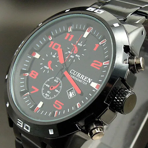 WH150 CURREN новый 2016 оптовая продажа модные спортивные ВОДЫ кварцевых часов Дата для
