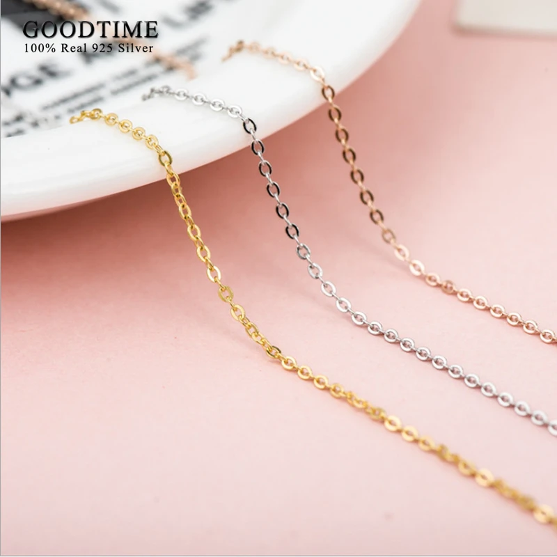 100% Стерлинговое Серебро 925 пробы ожерелья цепочки оптовая продажа ювелирные