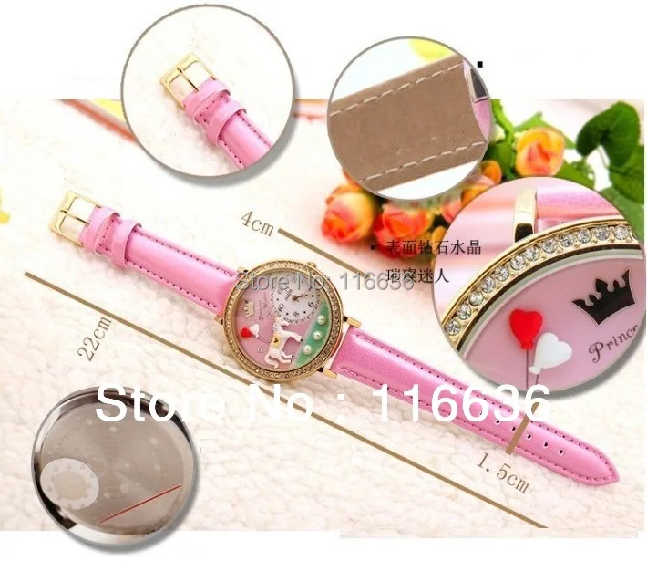 

1pc Mini 3d Bike Teddy Bear Ballet Sofa Kitty watch DIY wristwatch japanese clay Ladies young women teen korean style kids Toy