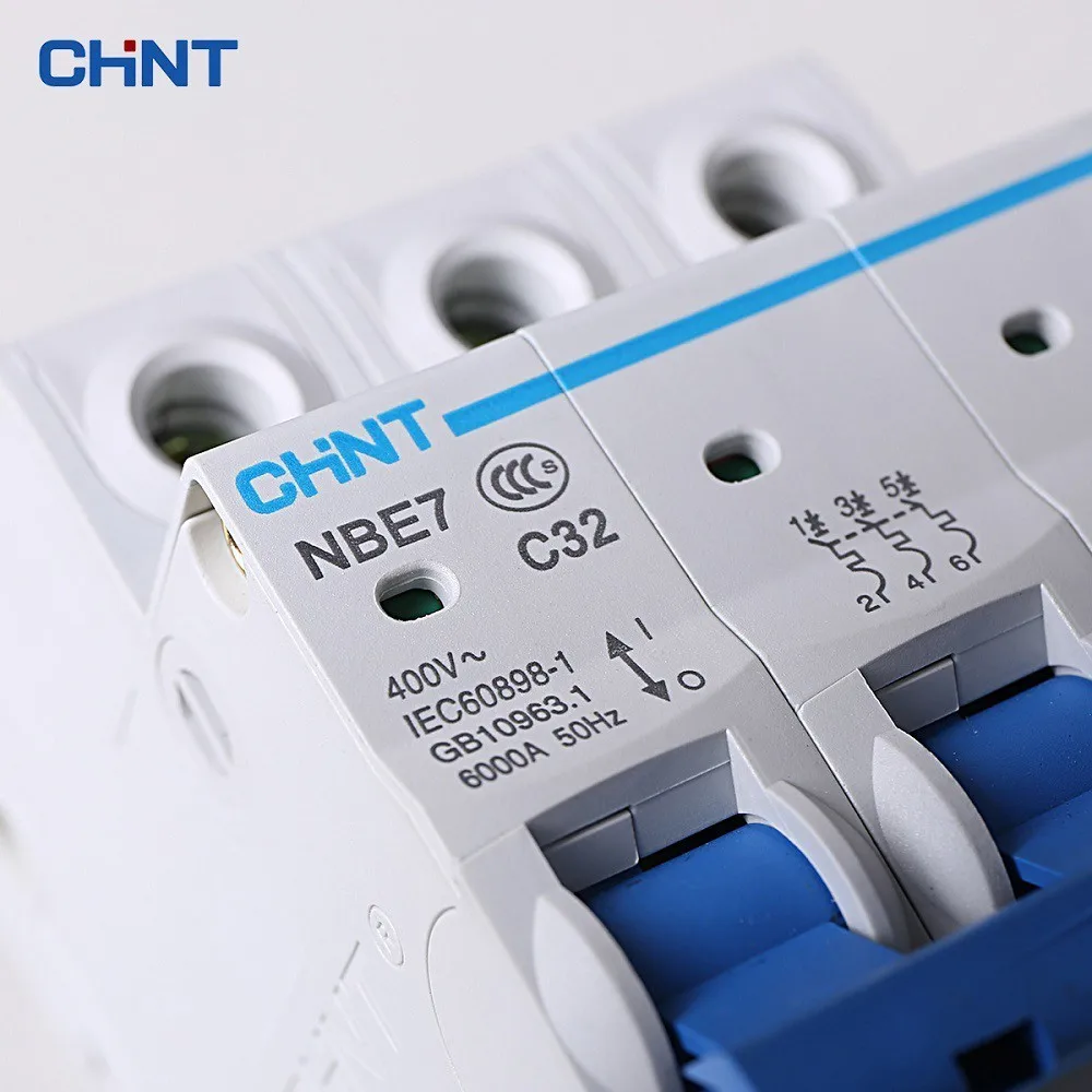 CHINT 3 P/4 P 400V автоматические выключатели серии NBE7 Бытовой Воздушный выключатель C