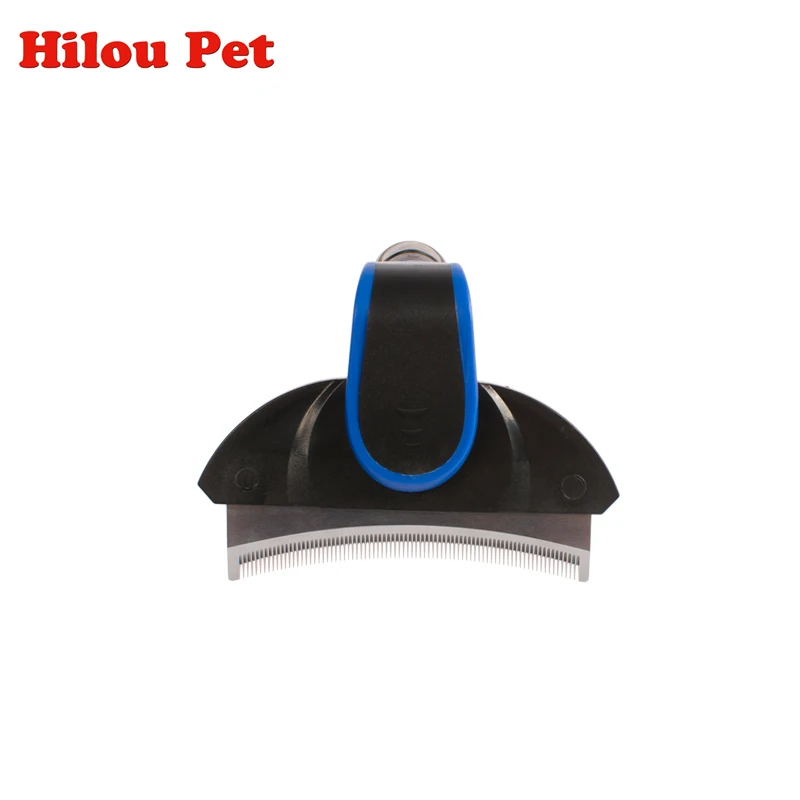 Собака Нержавеющая сталь изогнутые Расческа с лезвием Уход за лошадьми кисти
