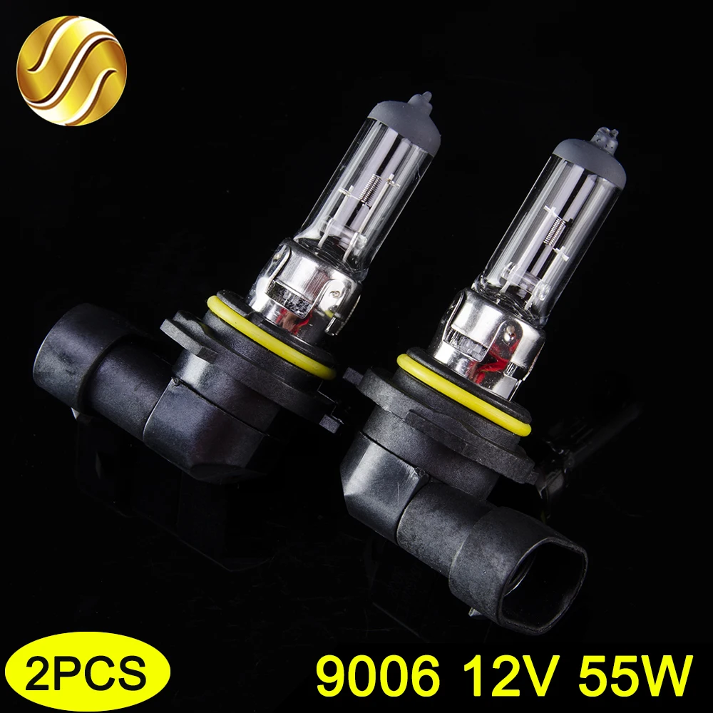 Hipppcron 9006 HB4 12V 55W Автомобильная галогенная лампа 2 шт(1 пара) прозрачная 3800K кварцевое стекло Автомобильная фара лампа для автомобиля