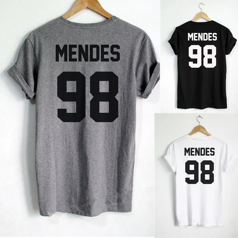 Футболка Shawn Mendes MENDES 98 футболки с принтом на спине футболка для