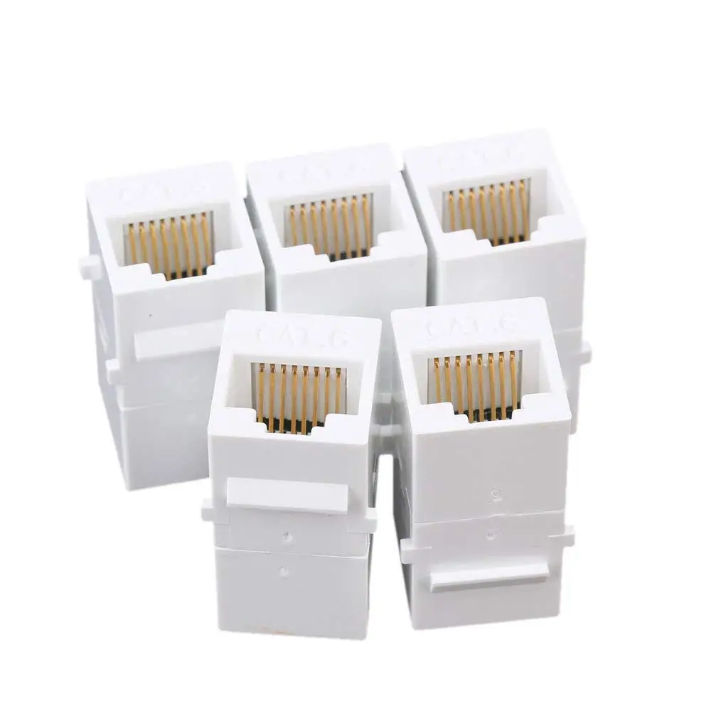 5 шт. фоторазъем CAT6 соединительная муфта RJ45 UTP защелкивающийся разъем переходник