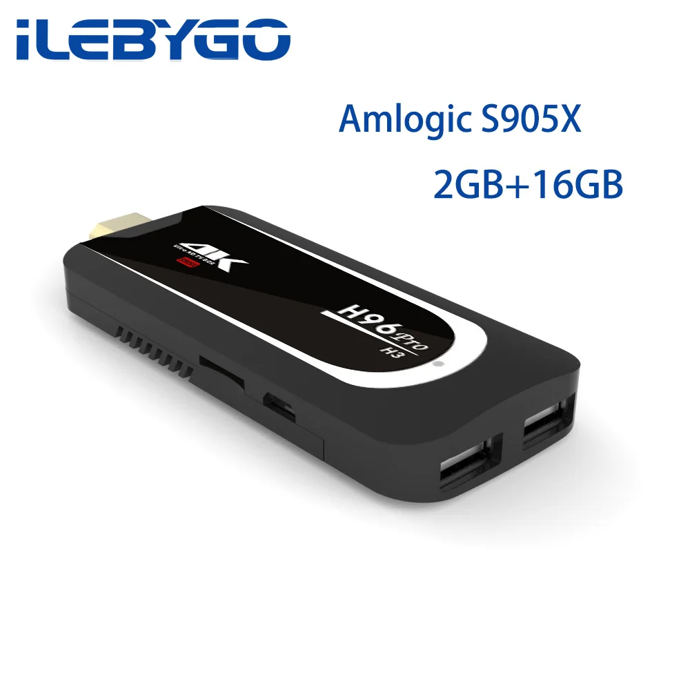 ILebygo ТВ Dongle Android 7 1 box 2G 16G Amlogic S905X 4 ядра 2 4G 5G Wi Fi мини PC BT 0 K HD Smart Stick H96 Pro