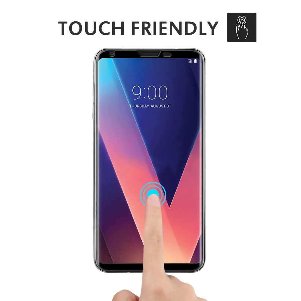 100 шт. для LG V30 закаленное стекло 3D изогнутое полное покрытие Защита экрана H930