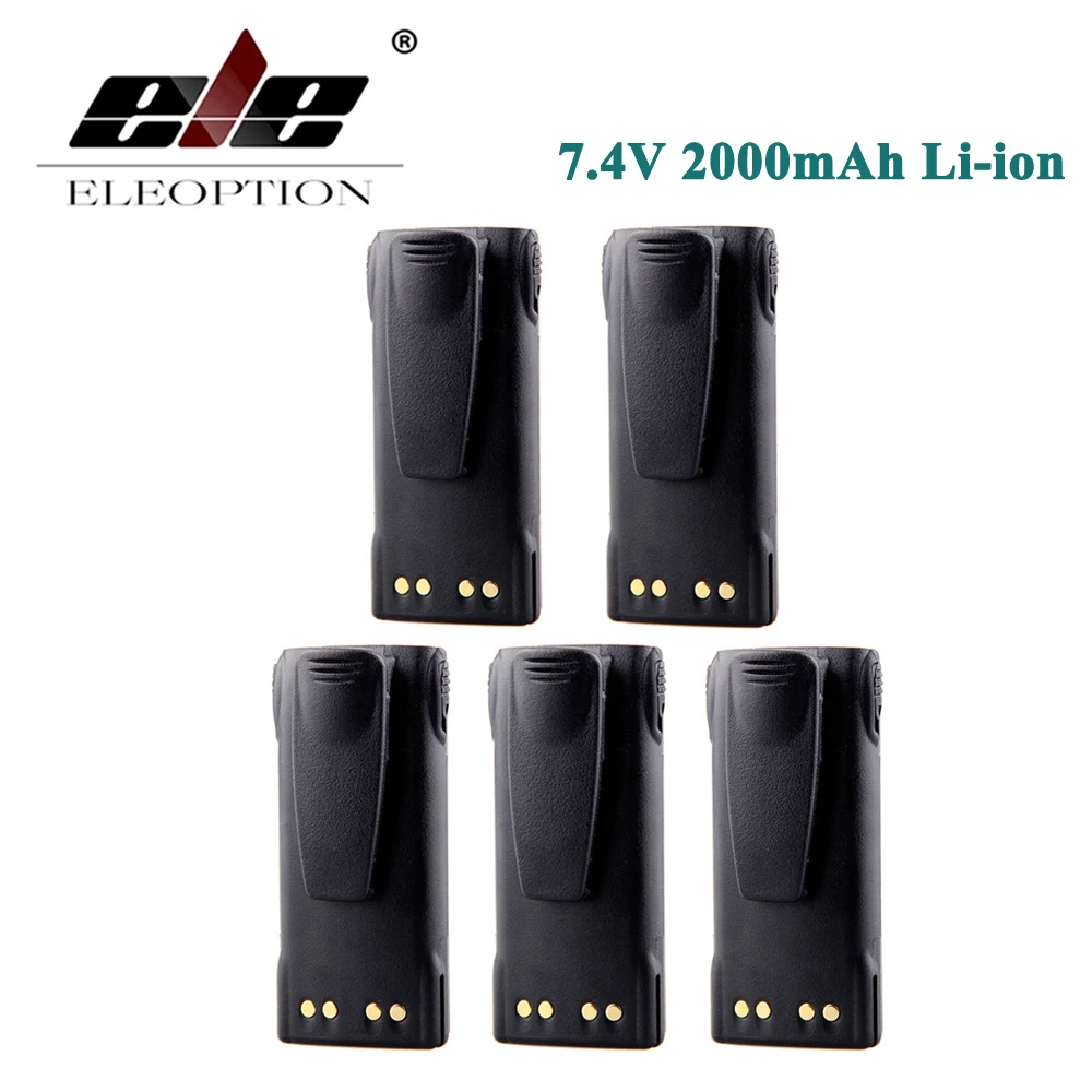 ELEOPTION 5 шт. 7 4 в 2000 мАч литий ионный аккумулятор для MOTOROLA HT750 HT1225 GP320 GP340 PR860 PRO7150