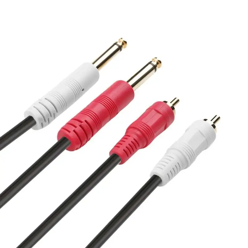 Двойной RCA 2x6 35 мм 1/4 ''подойдет как для повседневной носки так TS разъем Audiophile