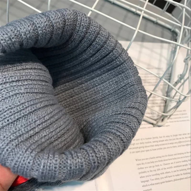 Big Dot Bowknot Baby Hat Cute Kids Girls Pompom Ball Cap Autumn Winter Outdoor Warm Knitted Beanie