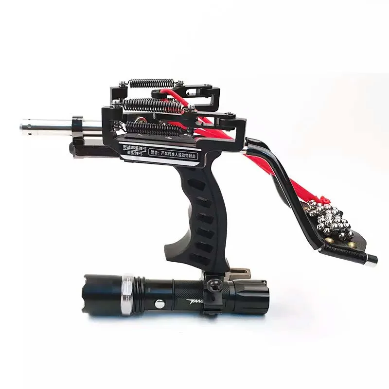 

Target Shooting Slingshot Powerful Catapult Camouflage Stainless Steel Hunter Aluminium Alloy Sling Shot With Clamp and Laser