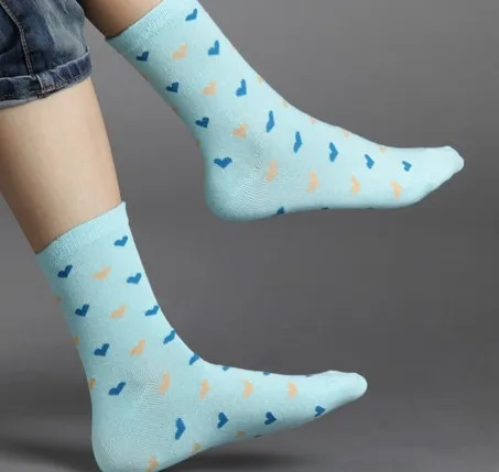 Ярких цветов 20 шт. = 10 пар Новый дизайн женские Носки с высоким качеством Зима ромб