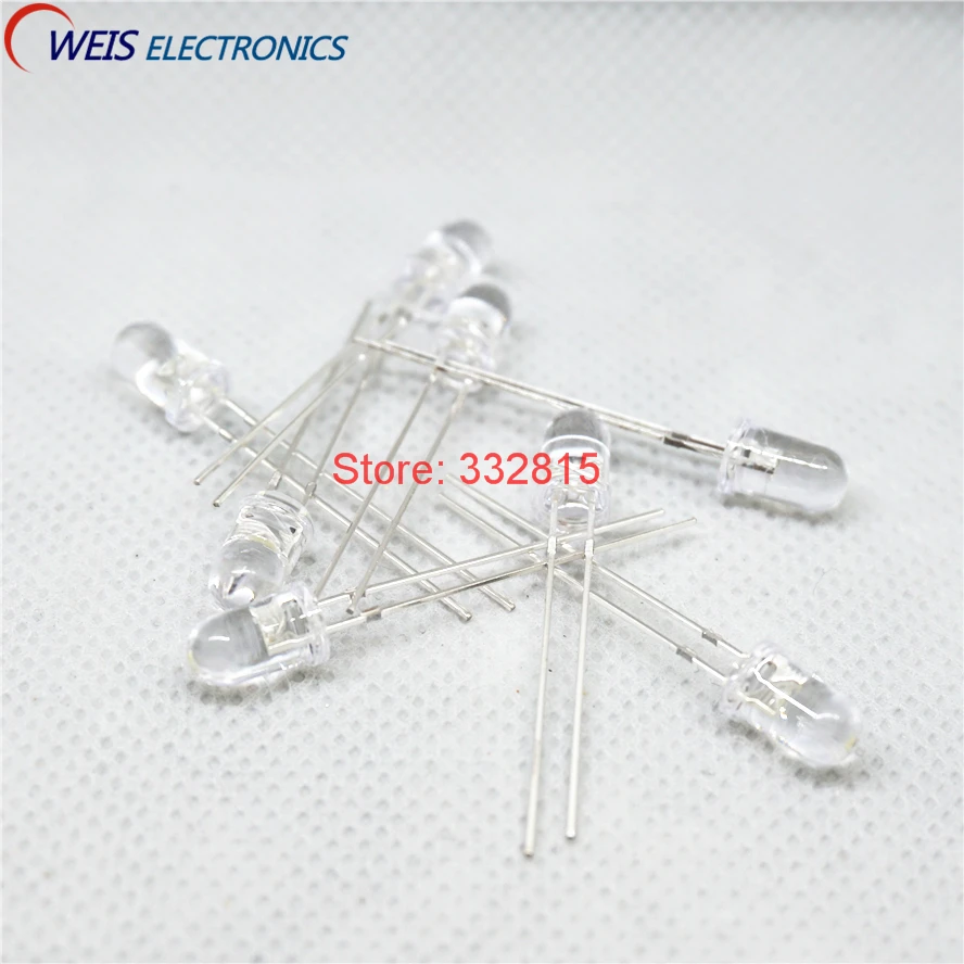 

20pcs x 5=100pcs F5 5MM dip LED, water clear, red, yellow, green, blue, white ( 5mm LED kits experiment package ) light beads
