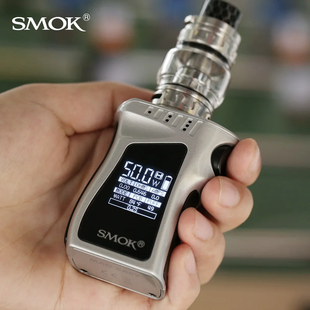 SMOK Mag детский 50 Вт TC комплект испаритель с TFV12 Принц 1600 мАч батарея Кобра капельный