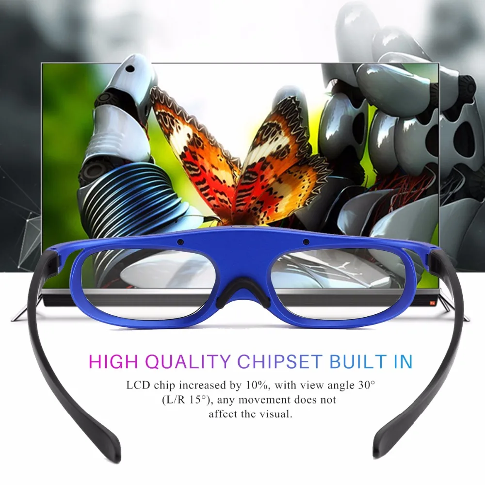 3D очки с батареей DLP активные затворы аккумуляторные для Optoma acer Viewsonic домашний