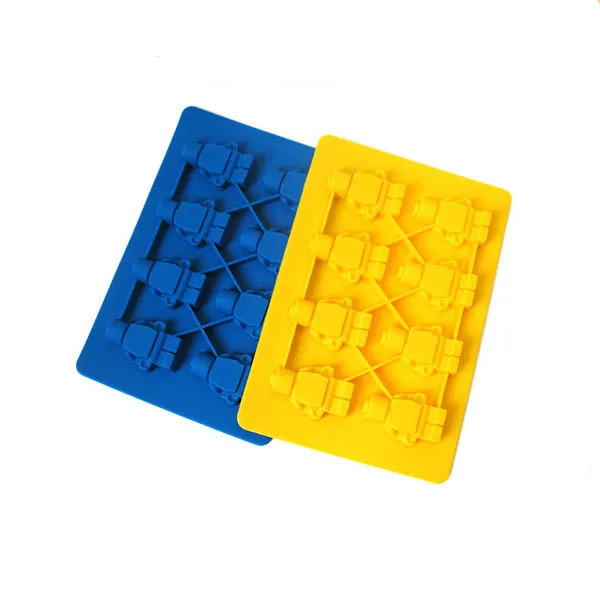 Бесплатная доставка 1 шт. food grade силиконовые Lego робот &quotсделай сам&quot для