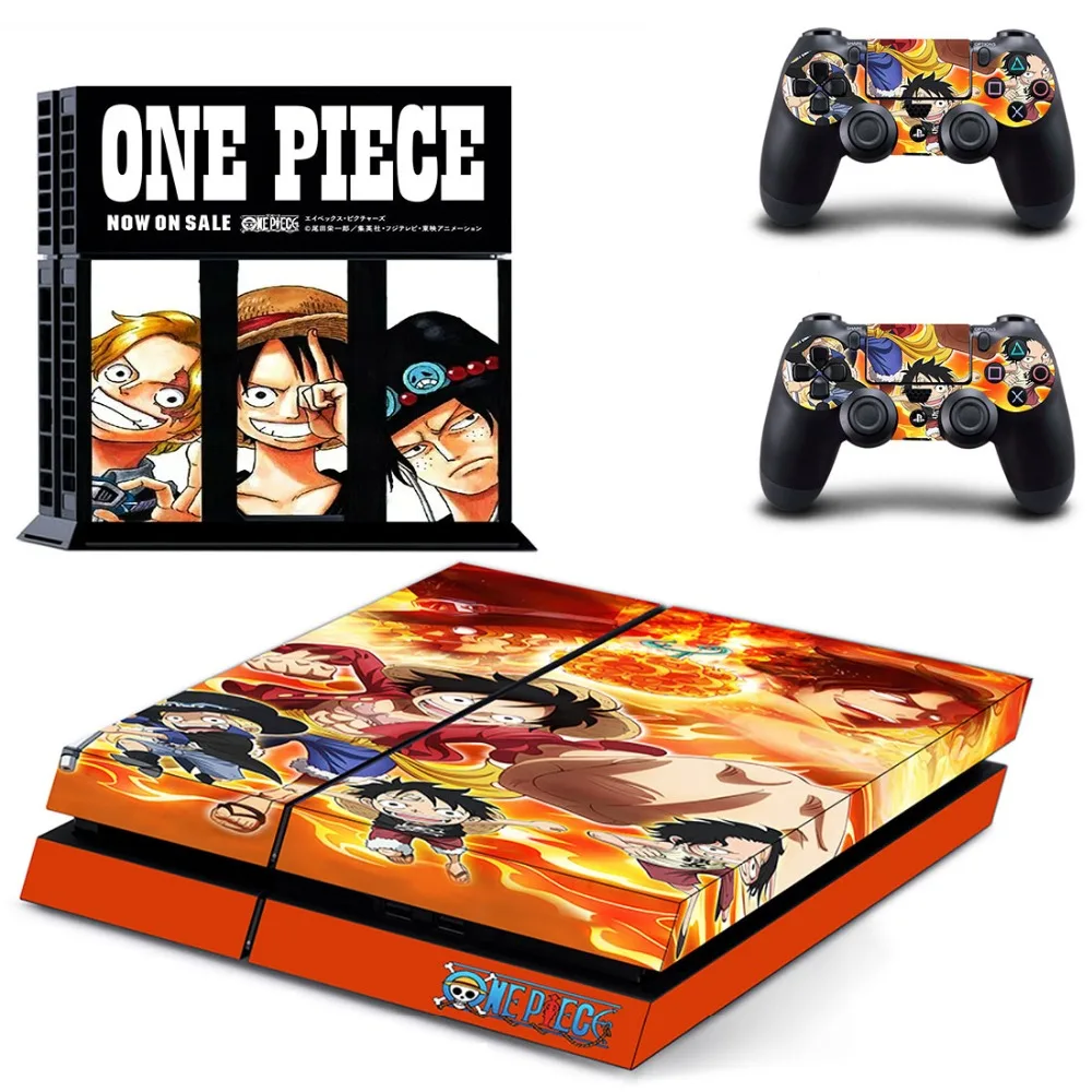 Аниме One Piece Luffy PS4 наклейка на кожу Виниловая для Sony Playstation 4 консоль и 2 контроллера