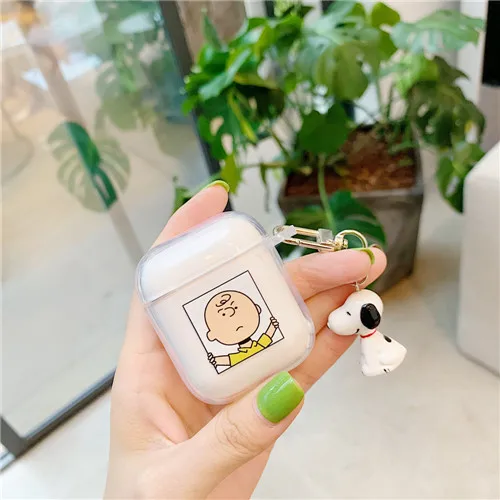 b Беспроводной чехол для наушников с bluetooth для apple airpods, мягкий чехол, толстые наушники, гарнитура, зарядная коробка, брелок, кольцо 2 - Цвет: b