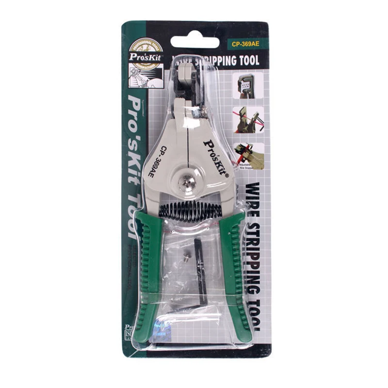 

Brand Pro'sKit CP-369AE Multi-Function Wire Stripping Tool For 0.5 1.2 1.6 2.0MM